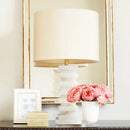 Modern Alabaster Stacked Table Lamp