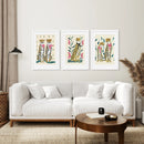 Funny Leopard Set. Modern Wall Art Prints. Beige & Pink by Wall Art Set