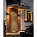 Modern Black Outdoor Aluminum Waterproof LED Wall Mounted Lamp For Villa