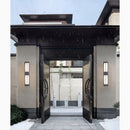 Modern Black/Copper Outdoor Waterproof LED Wall Sconce For Garden Porch