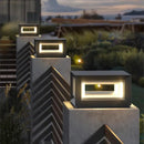 Modern Black Cube Outdoor Lamp