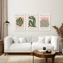 Pink Green Matisse Abstract Wall Prints Set by Wall Art Set