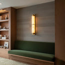 Cylindra Alabaster Brass Wall Light