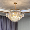 Modern Crystal Gold Chandelier