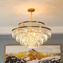 Modern Crystal Gold Chandelier
