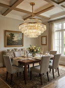 Modern Crystal Gold Chandelier
