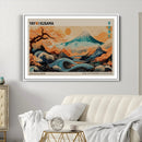 Modern Japanese Wall Art Canvas Print – Framed Yayoi Kusama