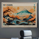 Modern Japanese Wall Art Canvas Print – Framed Yayoi Kusama