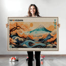 Modern Japanese Wall Art Canvas Print – Framed Yayoi Kusama