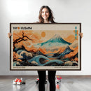 Modern Japanese Wall Art Canvas Print – Framed Yayoi Kusama
