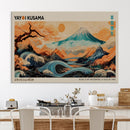 Modern Japanese Wall Art Canvas Print – Framed Yayoi Kusama