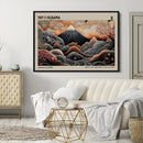 Modern Japanese Wall Art Canvas Print – Framed Yayoi Kusama