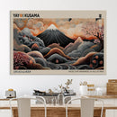 Modern Japanese Wall Art Canvas Print – Framed Yayoi Kusama