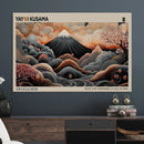 Modern Japanese Wall Art Canvas Print – Framed Yayoi Kusama