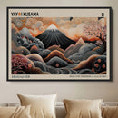 Modern Japanese Wall Art Canvas Print – Framed Yayoi Kusama