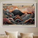 Modern Japanese Wall Art Canvas Print – Framed Yayoi Kusama