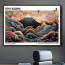 Modern Japanese Wall Art Canvas Print – Framed Yayoi Kusama