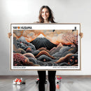 Modern Japanese Wall Art Canvas Print – Framed Yayoi Kusama
