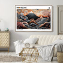 Modern Japanese Wall Art Canvas Print – Framed Yayoi Kusama
