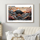 Modern Japanese Wall Art Canvas Print – Framed Yayoi Kusama