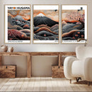 Modern Japanese Wall Art Canvas Print – Framed Yayoi Kusama