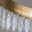 Modern Large Crystal Ring Chandelier