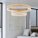 Modern Large Crystal Ring Chandelier