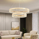 Modern Large Crystal Ring Chandelier