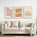 Colorful Wall Art Set of 3 Abstract Kusama Set by Wall Art Set