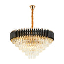 Round Raindrop Crystal Chandelier