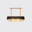Round Raindrop Crystal Chandelier