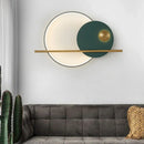 Double Circle Linear Wall Light