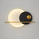 Double Circle Linear Wall Light