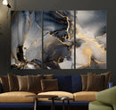 Modern Marble Fluid Effect Wall Art Abstract Canvas Wall Art