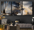 Modern Marble Fluid Effect Wall Art Abstract Canvas Wall Art
