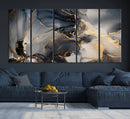 Modern Marble Fluid Effect Wall Art Abstract Canvas Wall Art