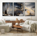 Modern Marble Fluid Effect Wall Art Abstract Canvas Wall Art