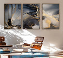 Modern Marble Fluid Effect Wall Art Abstract Canvas Wall Art