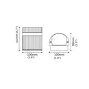 Modern Matte Black Outdoor Waterproof Aluminum LED Wall Light For Porch