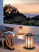 Round Pillar Acrylic Lantern Outdoor Lamp