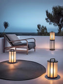 Round Pillar Acrylic Lantern Outdoor Lamp
