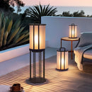 Round Pillar Acrylic Lantern Outdoor Lamp