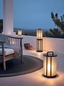 Round Pillar Acrylic Lantern Outdoor Lamp
