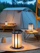 Round Pillar Acrylic Lantern Outdoor Lamp