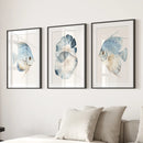 Modern Watercolor Coastal Prints. Fish Wall Art Posters by Wall Art Set