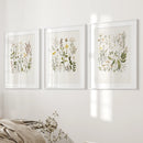 Minimalist Wild Plants. Botanical Poster Art Decor by Wall Art Set