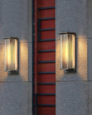 Modern Rectangle Oleron Box Outdoor Wall Lamp