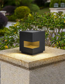 Modern Regular Cube Post Outdoor Light