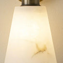 Conical Tapered Alabaster Wall Sconce