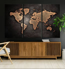 World Map Canvas Print – Detailed Map of the World Wall Art